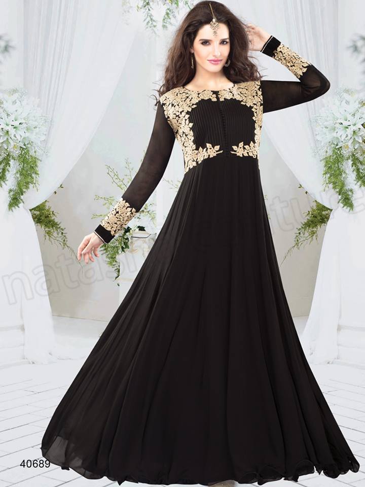 Stylish Black Islamic Evening Gown 3435S - Neva-style.com